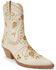 Image #1 - Matisse Women's Amber Western Booties - Round Toe, Ivory, hi-res