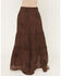 Image #4 - Wild Moss Women's Embroidered Ruffle Midi Skirt, Brown, hi-res