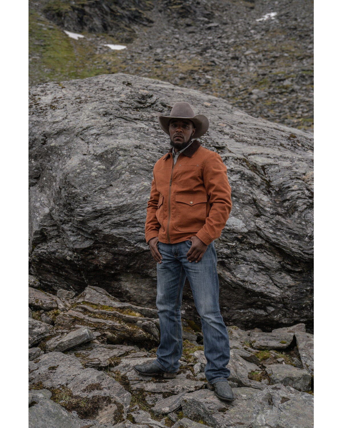 Pendleton Men's Whiskey Carson City Canvas Zip-Front Barn Coat, Cognac, hi-res