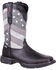 Image #1 - Rebel by Durango Men's Faded Flag Western Boots, Black, hi-res
