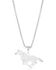 Image #2 - Montana Silversmiths Women's Out West Running Horse Necklace, Silver, hi-res