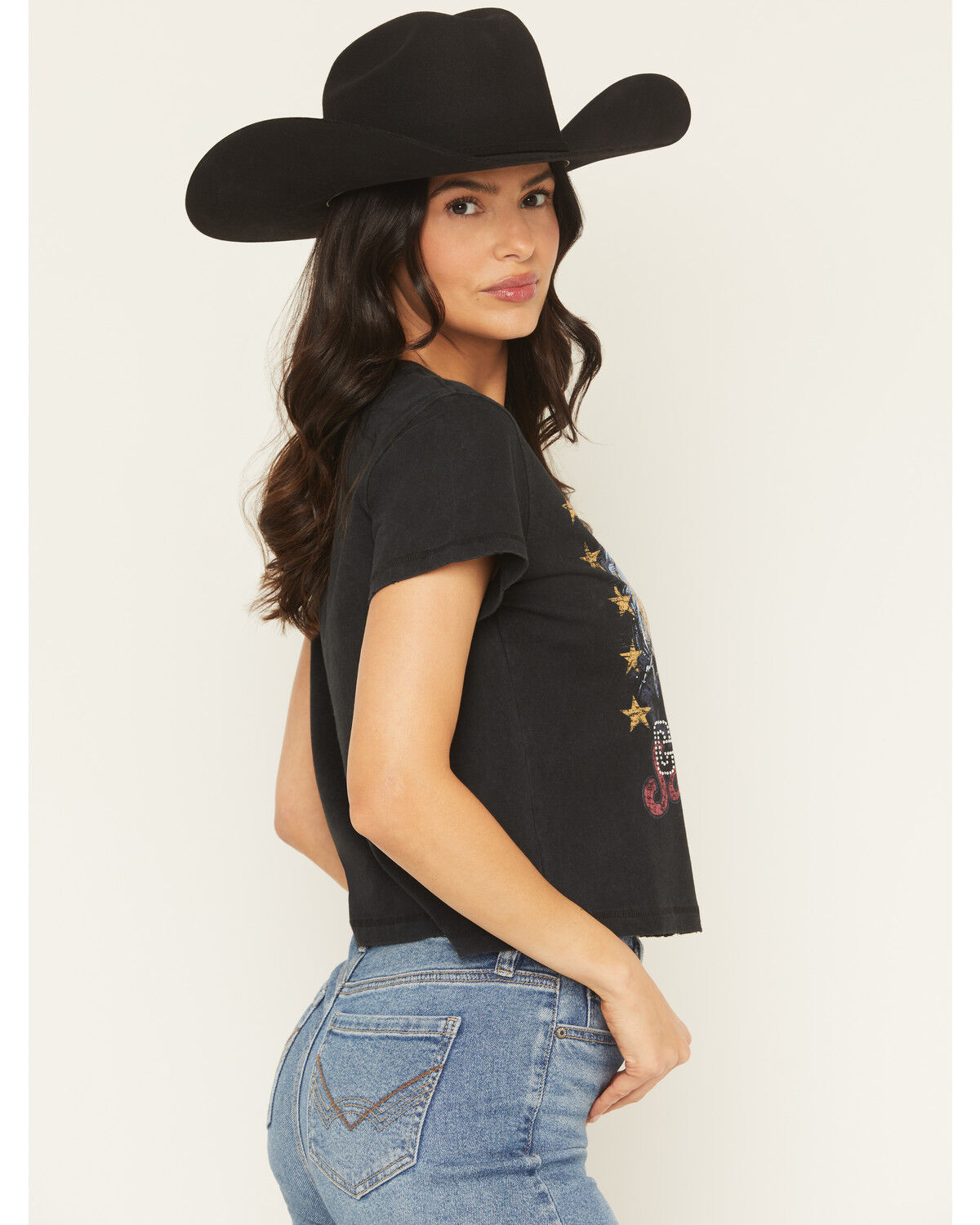 Image #3 - Idyllwind Women's Honky Tonk Country Short Sleeve Graphic Tee, Black, hi-res