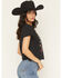 Image #3 - Idyllwind Women's Honky Tonk Country Short Sleeve Graphic Tee, Black, hi-res