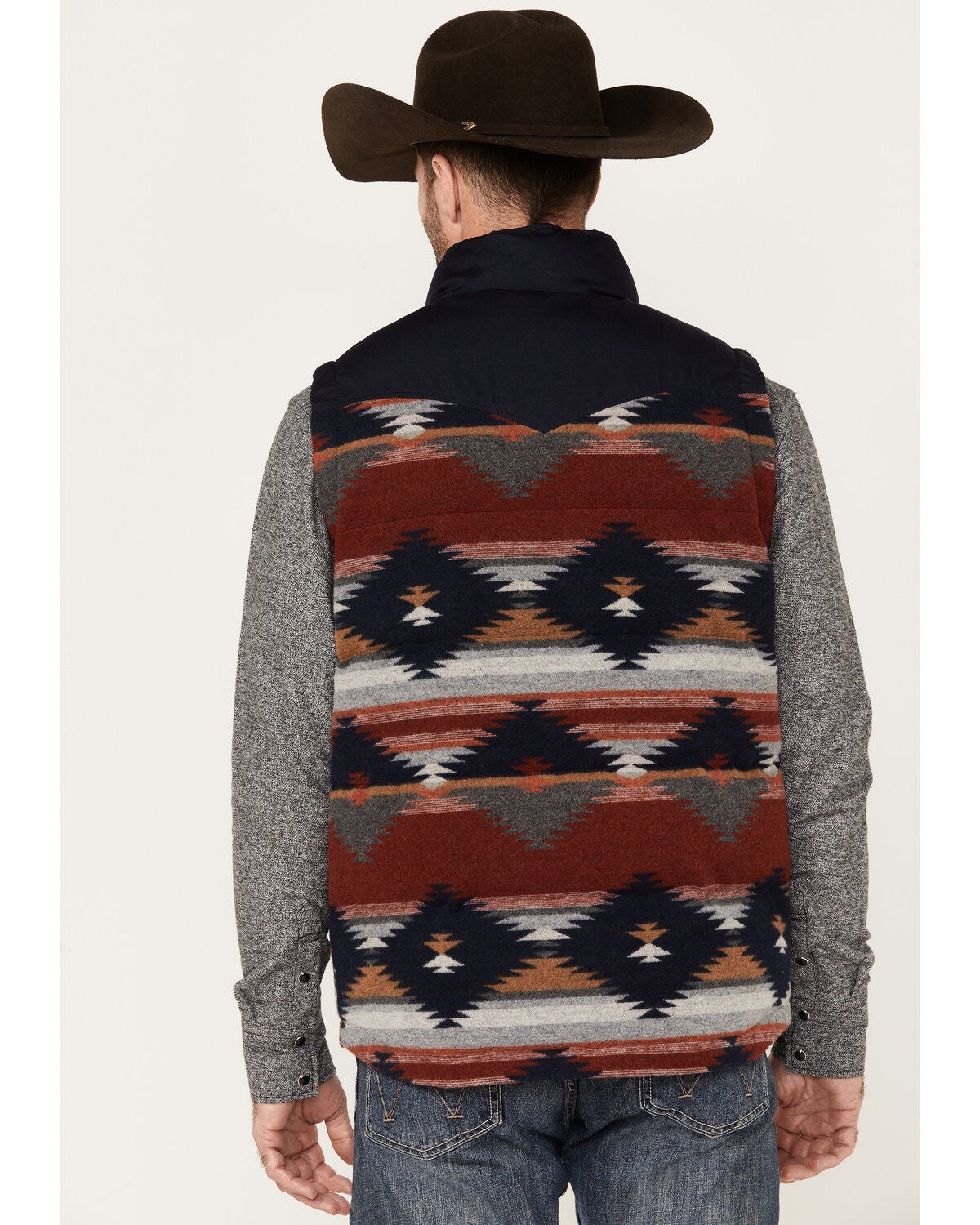 Image #4 - Cinch Men's Quilted Southwestern Print Vest, , hi-res