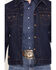Image #3 - Zach Top X Kimes Ranch Men's Faux Wool Lined Denim Trucker Jacket, Indigo, hi-res
