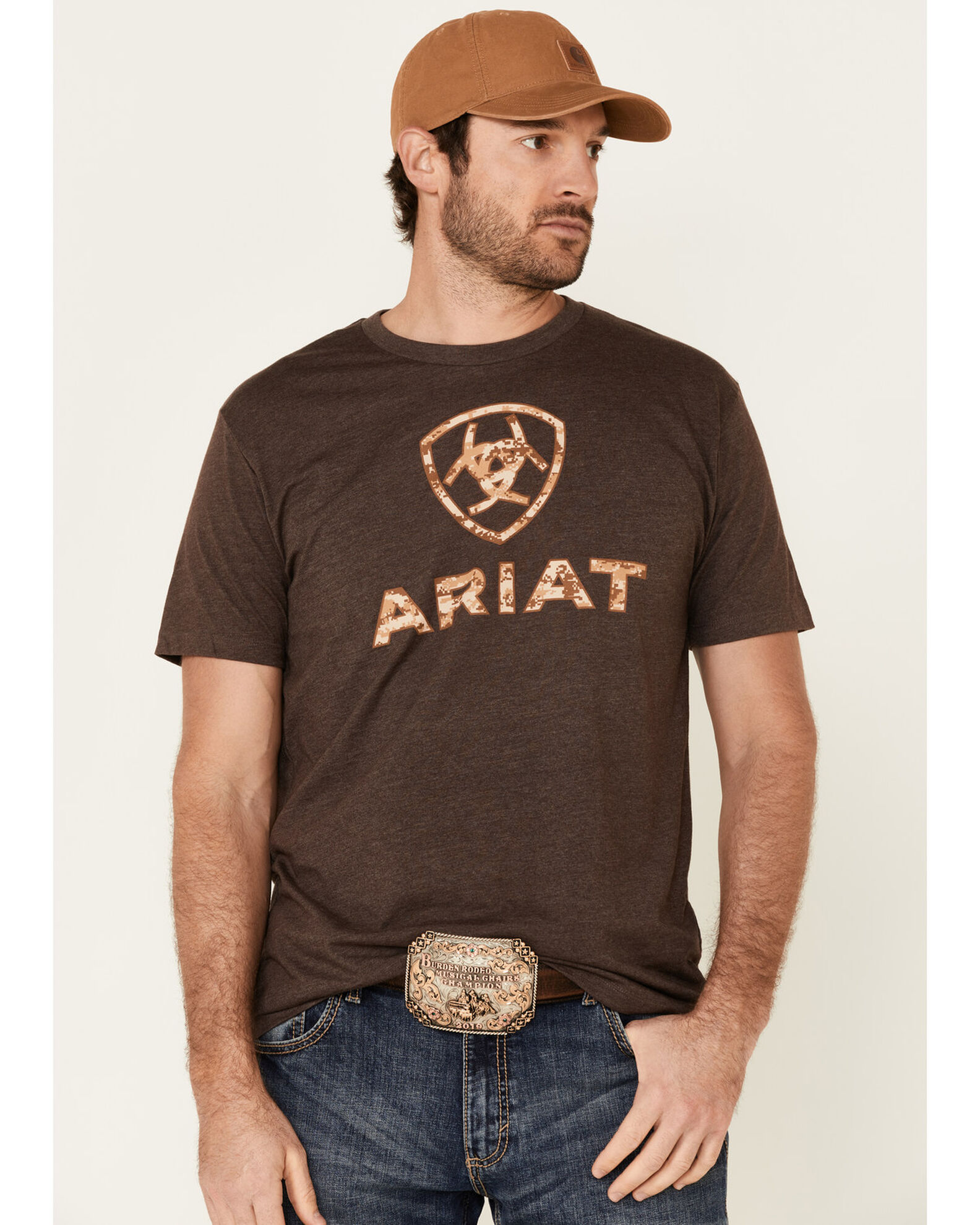 Ariat Men s Liberty USA Digi Camo Logo Short Sleeve T Shirt