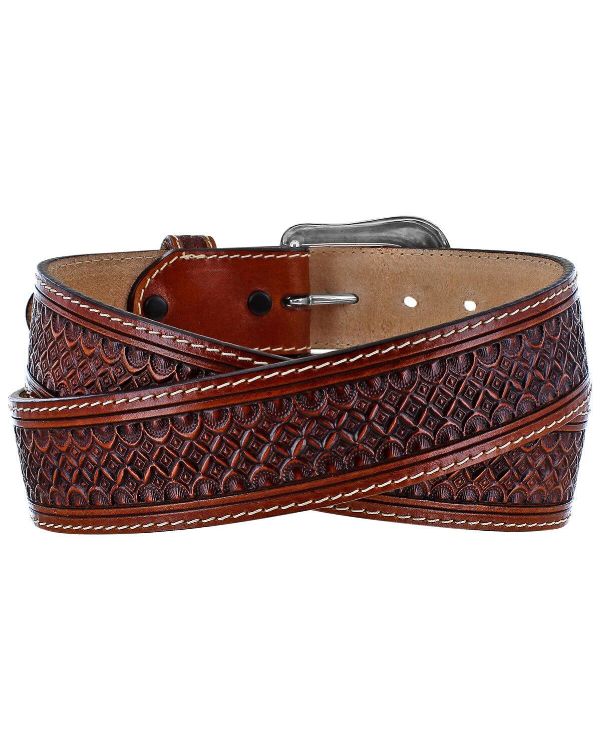 Image #2 - Leegin Men's Diamondback Western Belt, , hi-res
