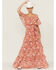 Flying Tomato Women's Maxi Floral Dress, Rust Copper, hi-res
