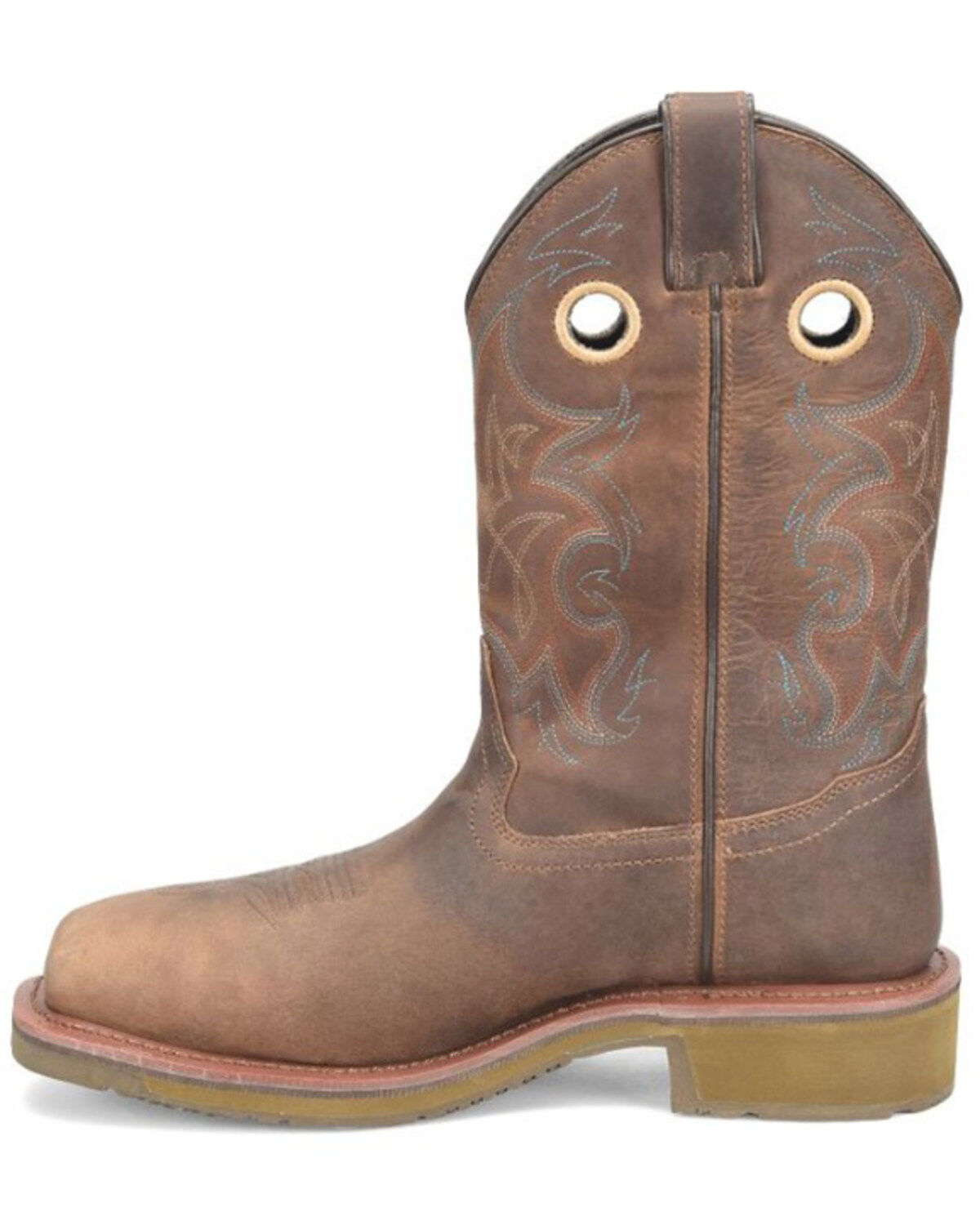 Image #3 - Double H Men's 12" Roy Western Waterproof Work Boots - Composite Toe, , hi-res