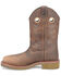 Image #3 - Double H Men's 12" Roy Western Waterproof Work Boots - Composite Toe, , hi-res