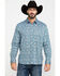 Image #5 - Scully Signature Soft Series Men's Turquoise Paisley Print Long Sleeve Western Shirt, , hi-res
