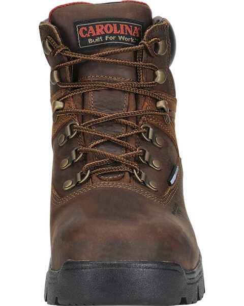 Image #3 - Carolina Men's 6" WP Composite Toe Work Boots, Dark Brown, hi-res