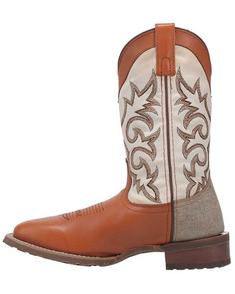 Image #3 - Laredo Men's 11" Dewey Western Boots - Broad Square Toe, Distressed Brown, hi-res