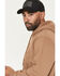 Image #2 - Thorogood Men's Solid Embossed Logo Hooded Sweatshirt, Khaki, hi-res
