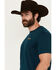 Image #2 - RANK 45® Men's Heritage Rodeo Short Sleeve Graphic T-Shirt, Dark Teal, hi-res