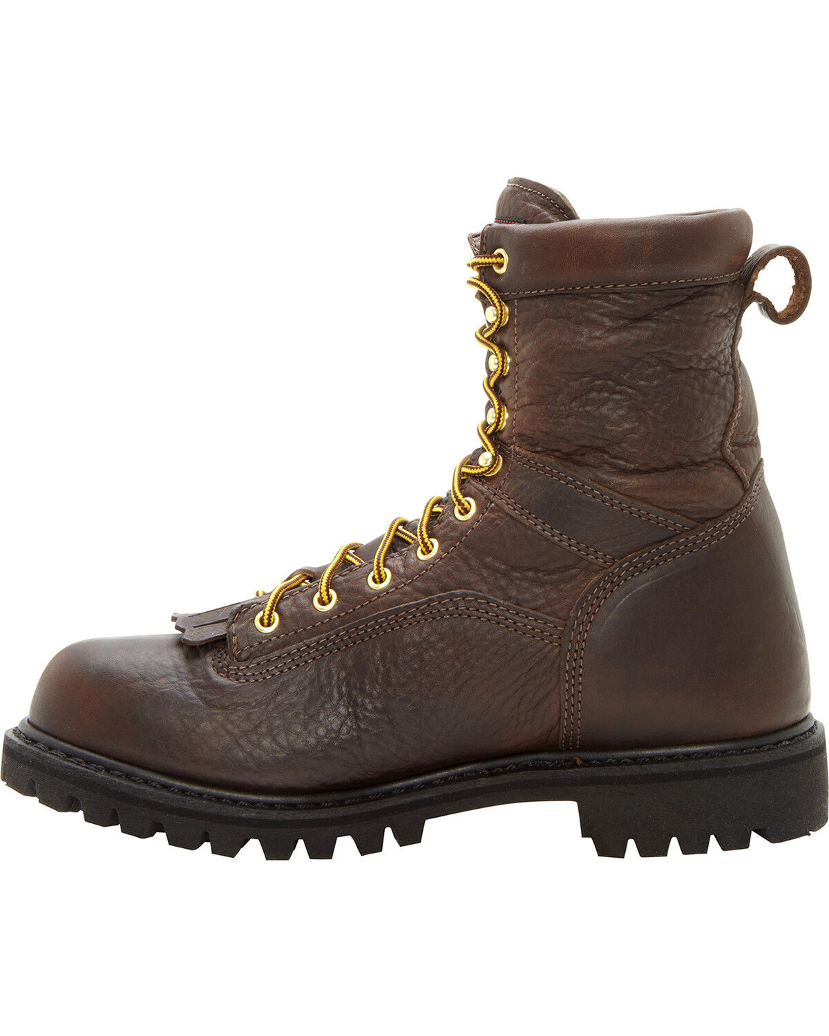 Image #3 - Georgia Men's Waterproof Steel Toe Logger Boots, Chocolate, hi-res