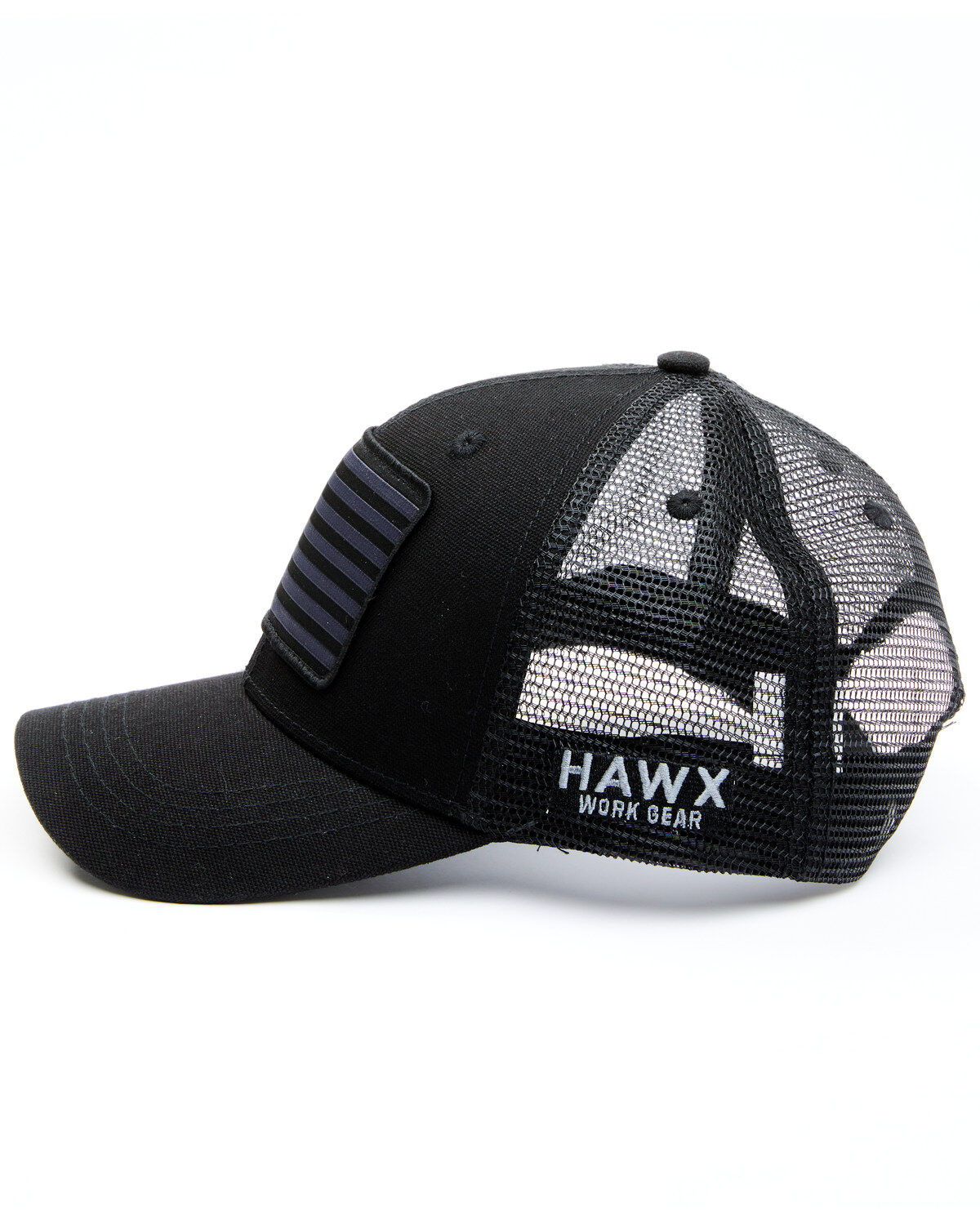 Image #2 - Hawx Men's American Flag Patch Ball Cap, Black, hi-res