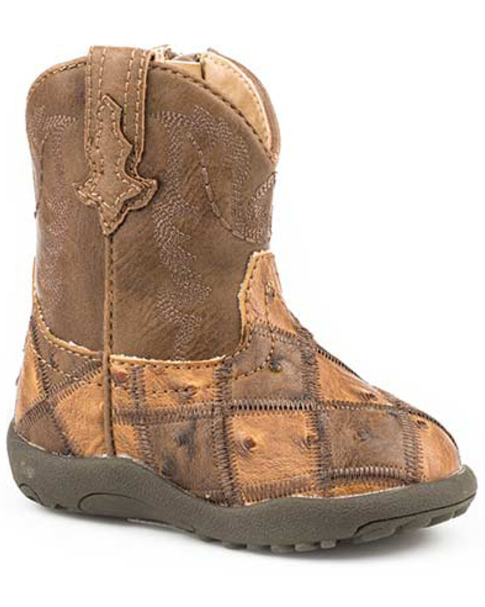 Roper Infant Boys Bird Blosk Western Boots Round Toe