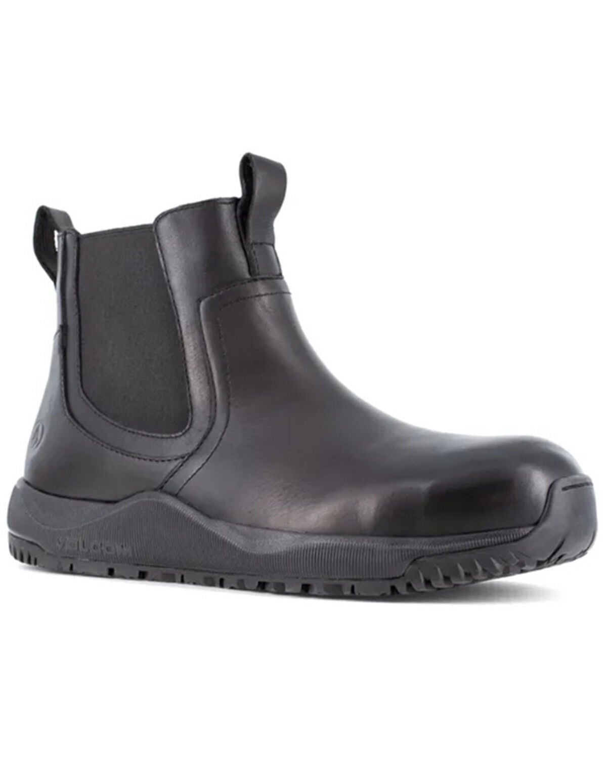 Volcom Men's Street Shield Slip-On Station Tactical Work Boots - Composite Toe, Black, hi-res