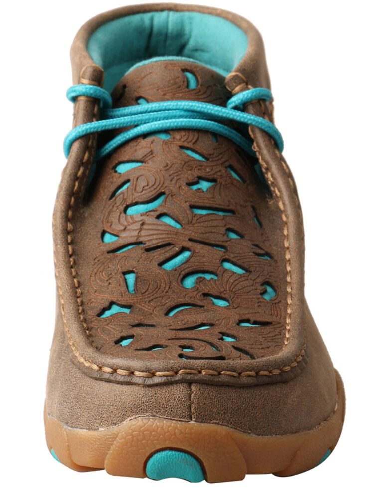 twisted x women's tooled chukka driving mocs