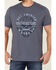 Image #3 - Brothers and Sons Men's Twisted Slub Skull Graphic T-Shirt, Blue, hi-res