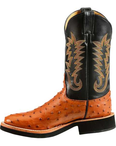 Image #4 - Justin Full Quill Ostrich Cowboy Boots - Round Toe, , hi-res