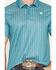 Image #3 - Rock & Roll Denim Men's Striped Short Sleeve Button-Down Polo, Turquoise, hi-res