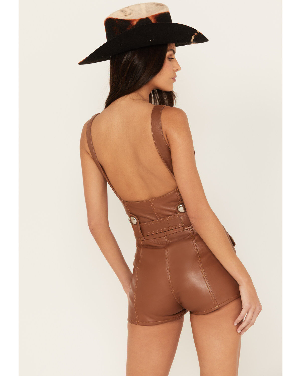 Image #5 - Understated Leather Women's Midnight City Romper, , hi-res