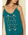 Image #5 - Shyanne Women's Teal Ruffle Beaded Cami , , hi-res