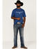 Kimes Ranch Men's Phase 2 Tech Logo Graphic T-Shirt , Navy, hi-res