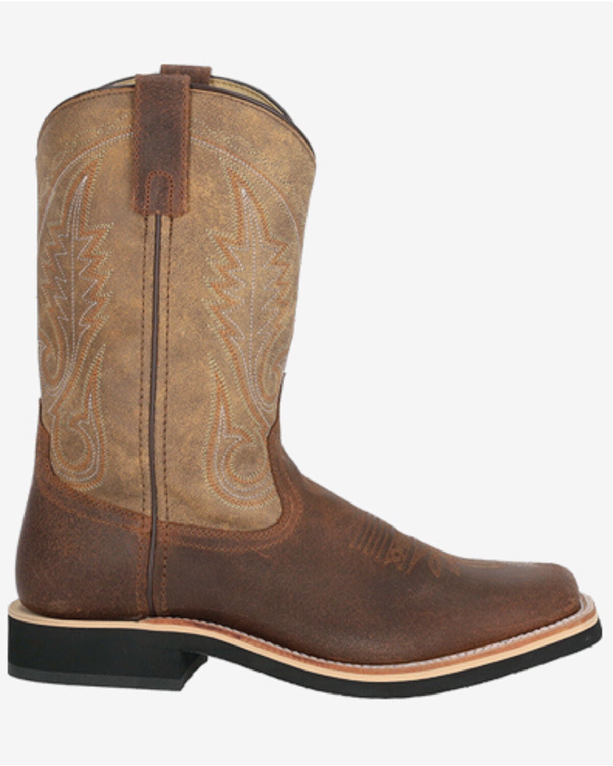 Image #2 - Smoky Mountain Men's Booneville Performance Western Boots - Broad Square Toe, Brown, hi-res