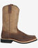 Image #2 - Smoky Mountain Men's Booneville Performance Western Boots - Broad Square Toe, Brown, hi-res
