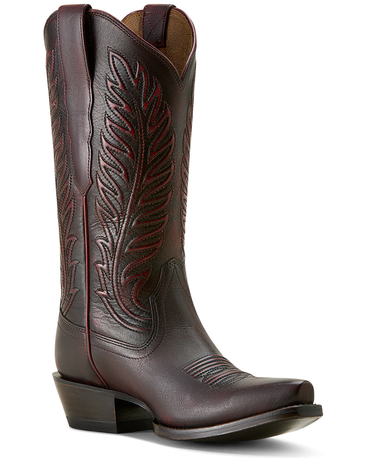 Image #1 - Ariat Women's Bowman Western Boots - Snip Toe, Black Cherry, hi-res