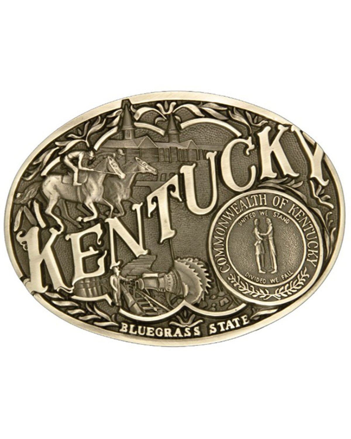 Montana Silversmiths Kentucky Attitude Buckle, No Color, hi-res