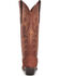 Image #4 - Circle G Women's Exotic Pirarucu Western Boots - Snip Toe, Rust Copper, hi-res