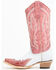 Image #3 - Circle G Women's Wingtip Overlay Western Boots - Snip Toe, Pink, hi-res