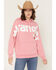 Image #1 - Wrangler Retro Women's Logo Hoodie, Pink, hi-res