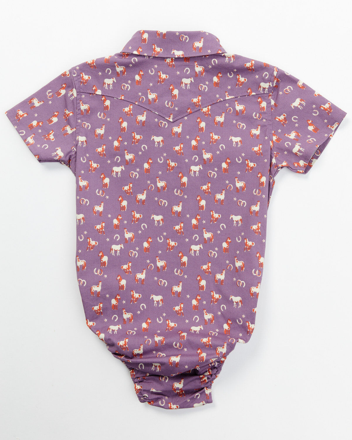 Image #3 - Shyanne Infant Girls' Printed Short Sleeve Onesie, Purple, hi-res