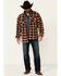 Image #2 - Outback Trading Co Men's Plaid Long Sleeve Button-Down Western Flannel Shirt, Lt Brown, hi-res