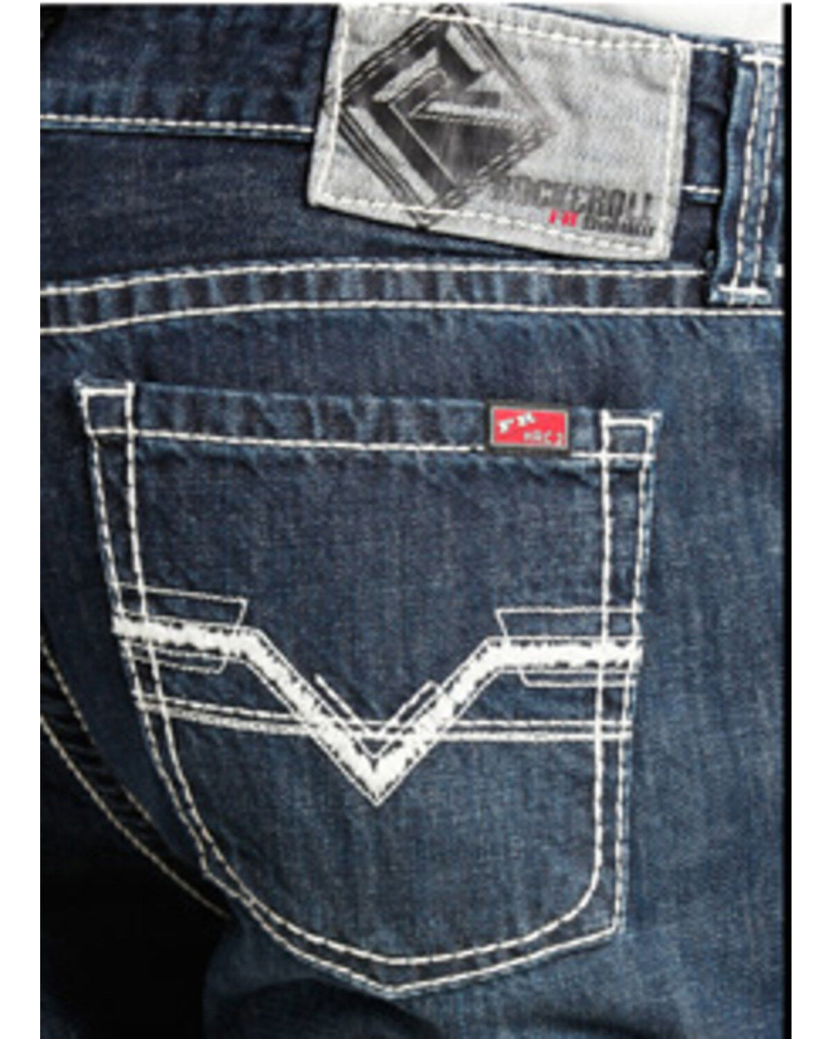 Image #4 - Rock and Roll Denim Men's Pistol Regular Fit Flame-Resistant Jeans - Boot Cut , , hi-res