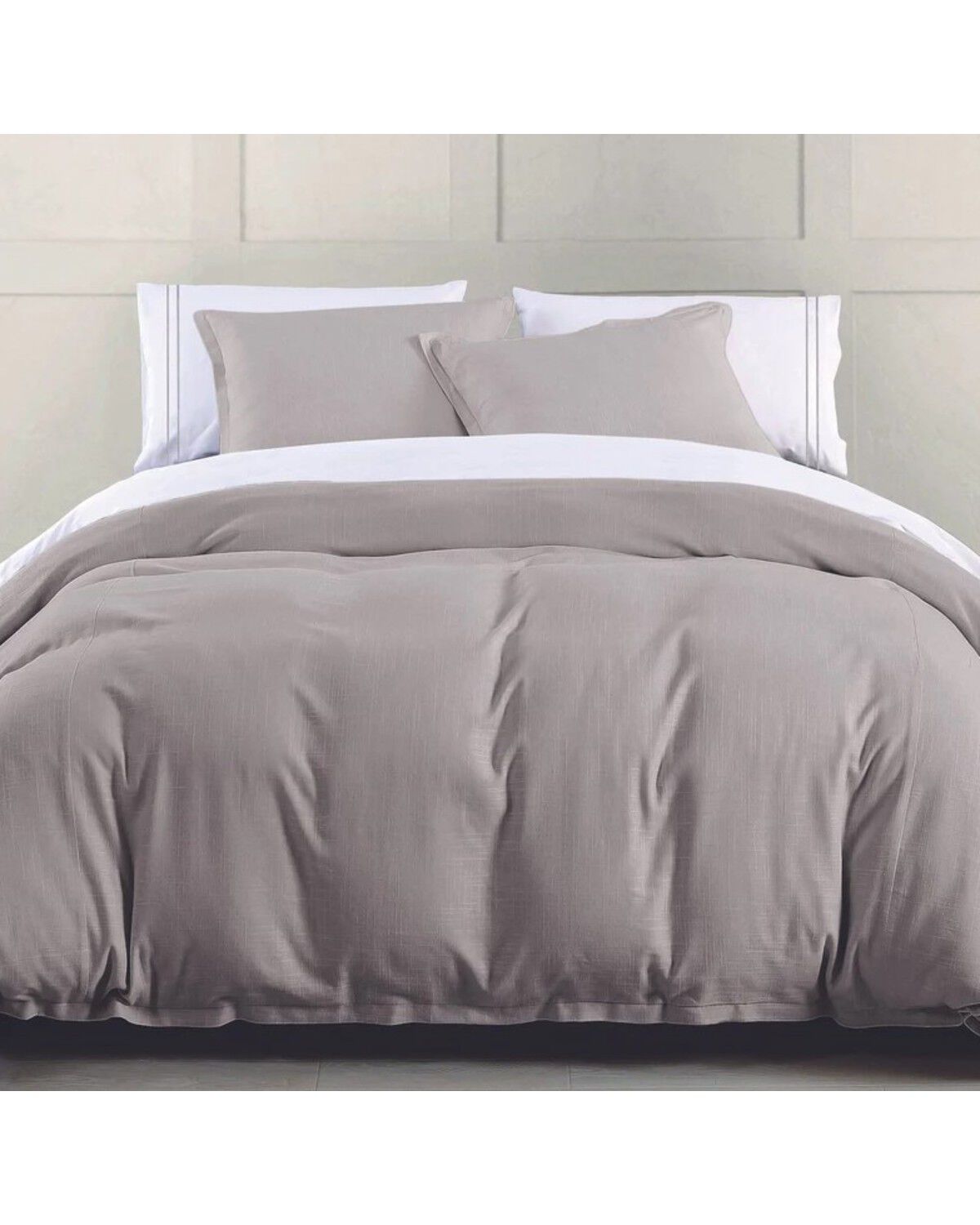 Image #2 - HiEnd Accents Hera 3pc Duvet Set - Queen, Taupe, hi-res