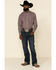Image #2 - Resistol Men's Red Orchard Geo Print Long Sleeve Western Shirt, Red, hi-res