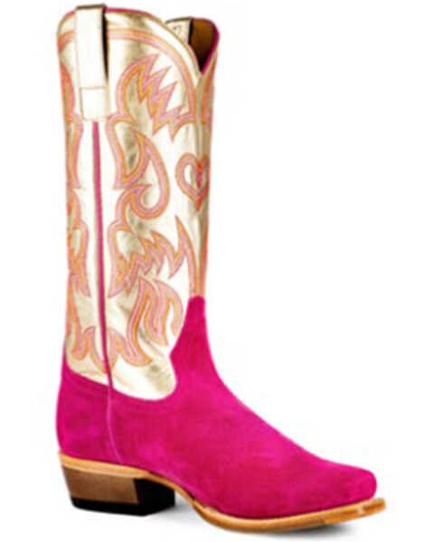 Image #1 - Macie Bean Women's Golden Haze Western Boots - Snip Toe, Pink, hi-res