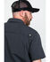 Image #5 - Hawx Men's Solid Yarn Dye Two Pocket Short Sleeve Work Shirt, Charcoal, hi-res