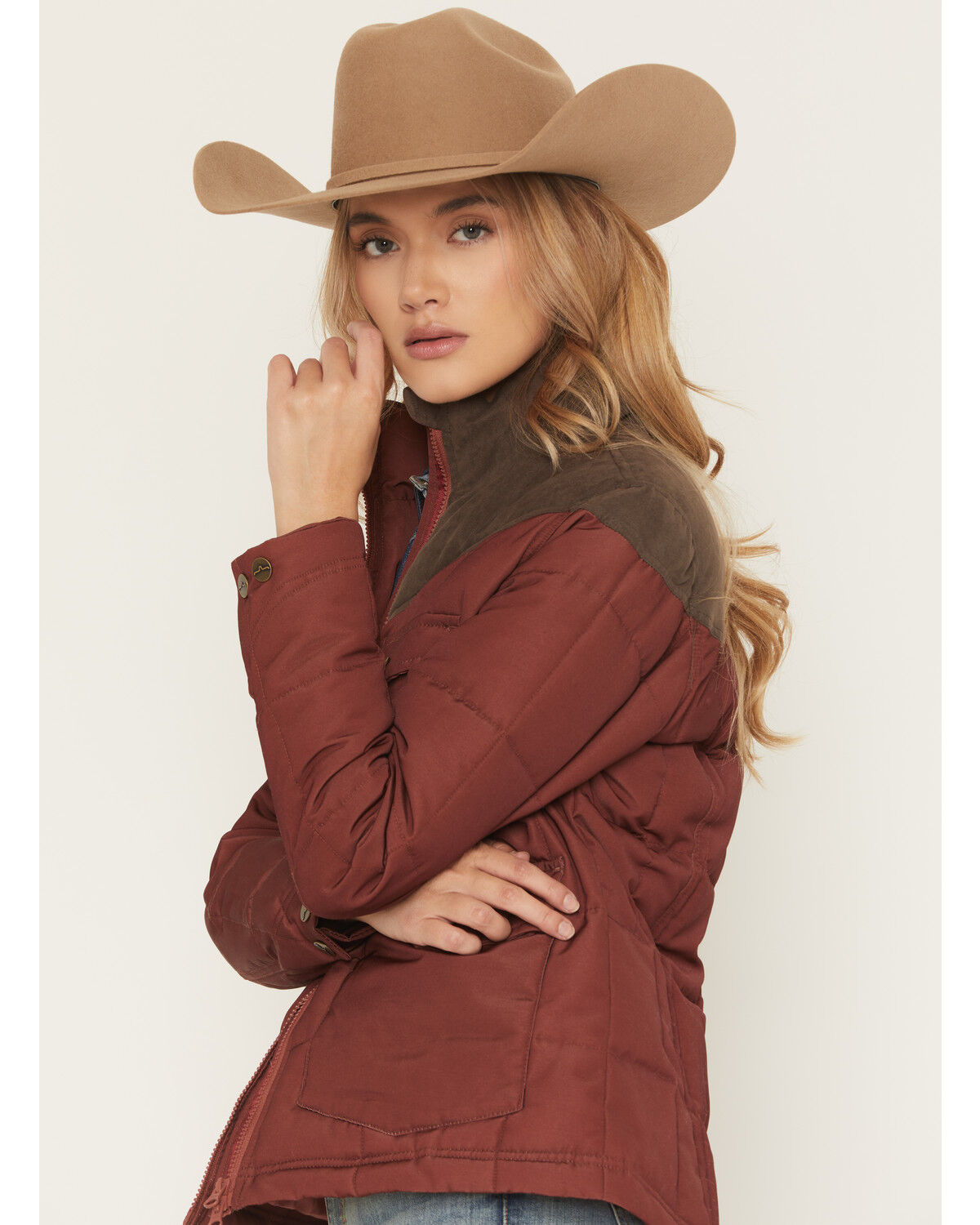 Image #2 - Kimes Ranch Women's Lenora Zip-Up Puffer Jacket, Red, hi-res