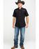 Image #6 - Ely Short Sleeve Black Western Shirt, Black, hi-res