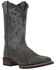 Laredo Men's 11" Winfield Western Boots - Broad Square Toe, Grey, hi-res