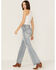 Image #3 - Daze Women's Far Out High Rise Wide Leg Jeans, Light Blue, hi-res