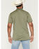 Image #4 - Ariat Men's Fitted Logo Short Sleeve Polo, Olive, hi-res