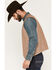Image #2 - Cody James Men's Chambray Button-Down Vest, Khaki, hi-res